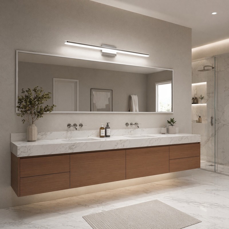 39'' Chrome Vanity Light LED Bar Modern Bathroom Over Mirror Wall Sconce Fixture gallery