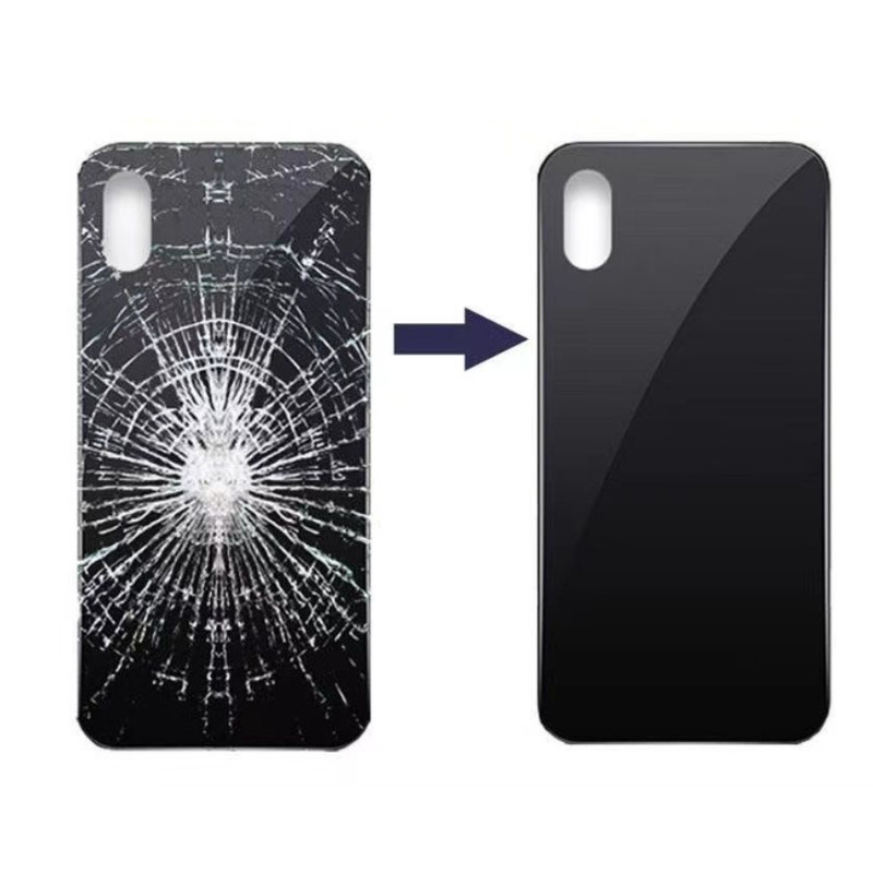 Replacement Rear Back Glass Big Hole For iPhone 15 14 13 12 11 Pro XR X 8 SE gallery