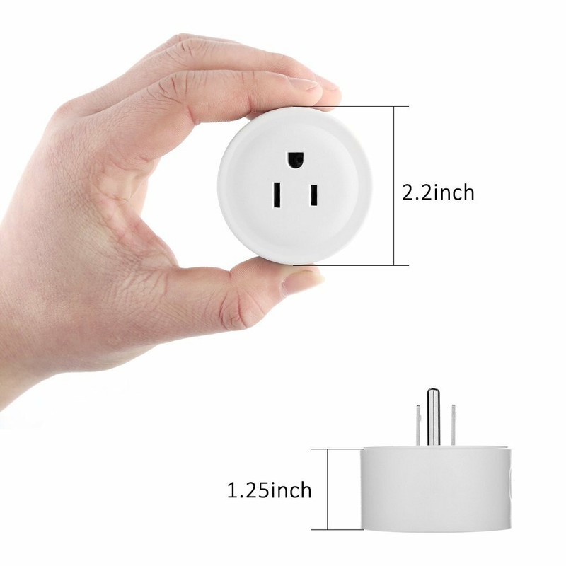 2 Mini Smart Plug Outlet Wifi Socket Alexa Google IFTTT fr Voice Control NEW FS! gallery