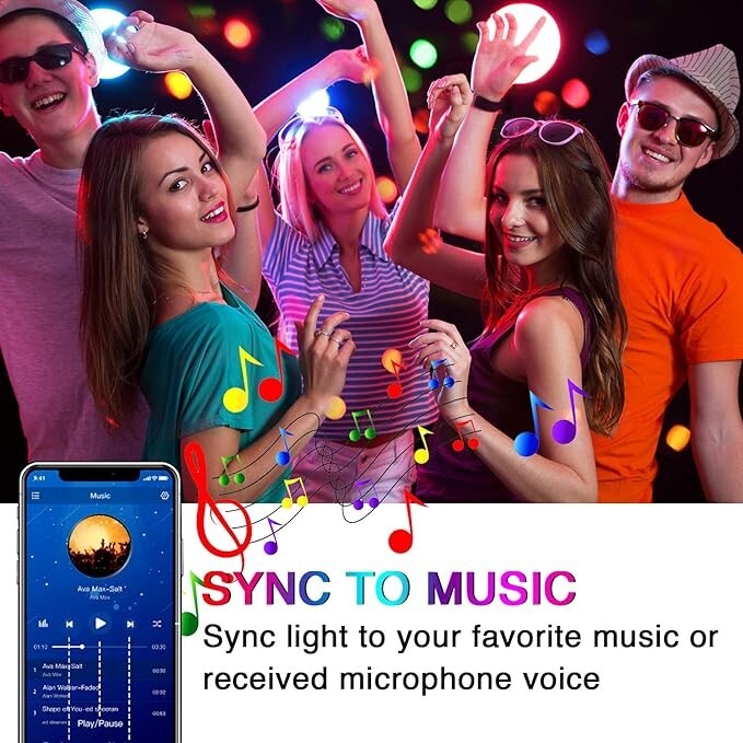 100 Ft LED Strip Lights, Smart Light with App Rem Control, RGB Music Sync Color gallery