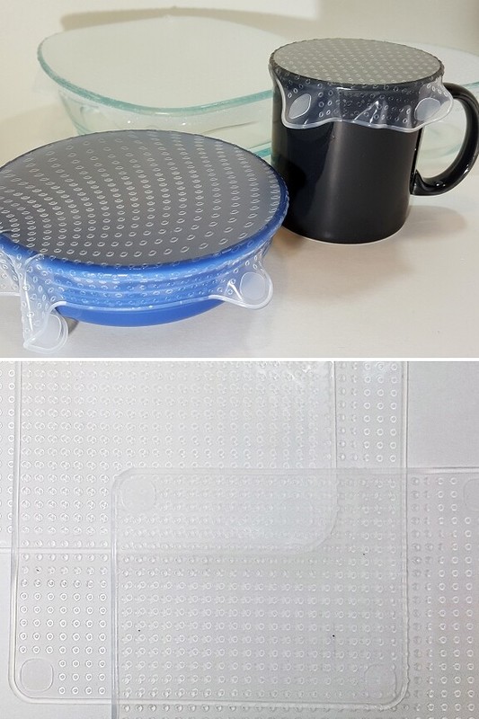Plastic Wrap Alternative - 100% Silicone Food Storage Wrap (4-PACK) gallery
