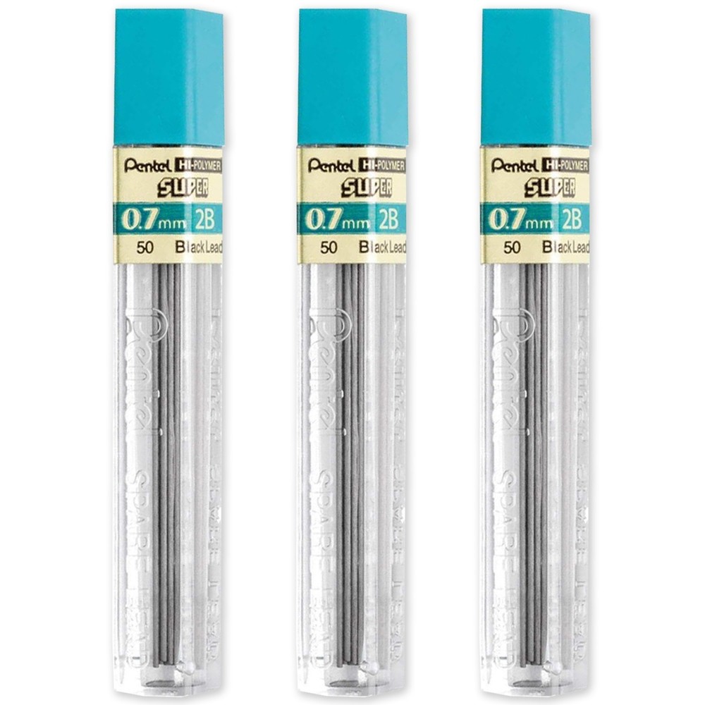 Pentel Super Mechanical Pencil Refill Leads 0.7mm 3 Tubes By Grade 36 Leads