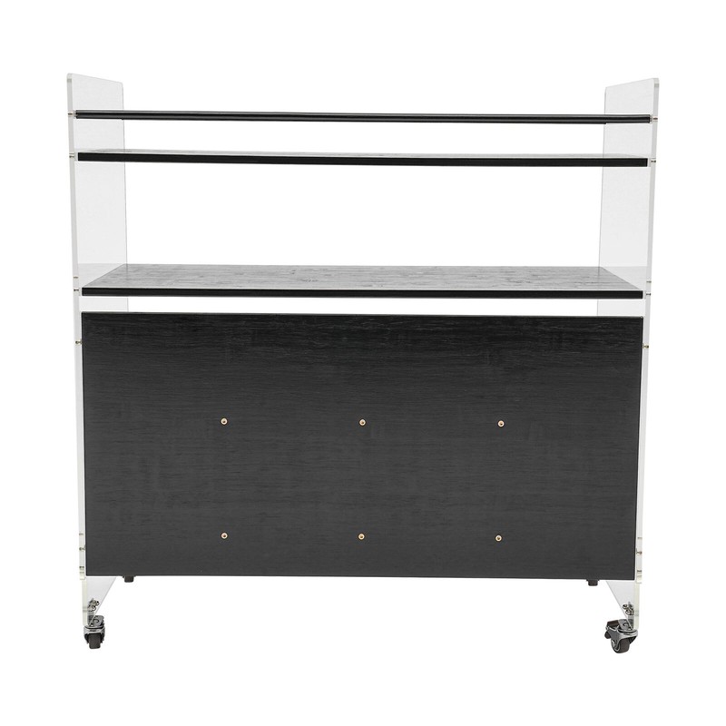 Acrylic End Table,Rectangle Side Table, Bamboo Acrylic Modern End Table gallery