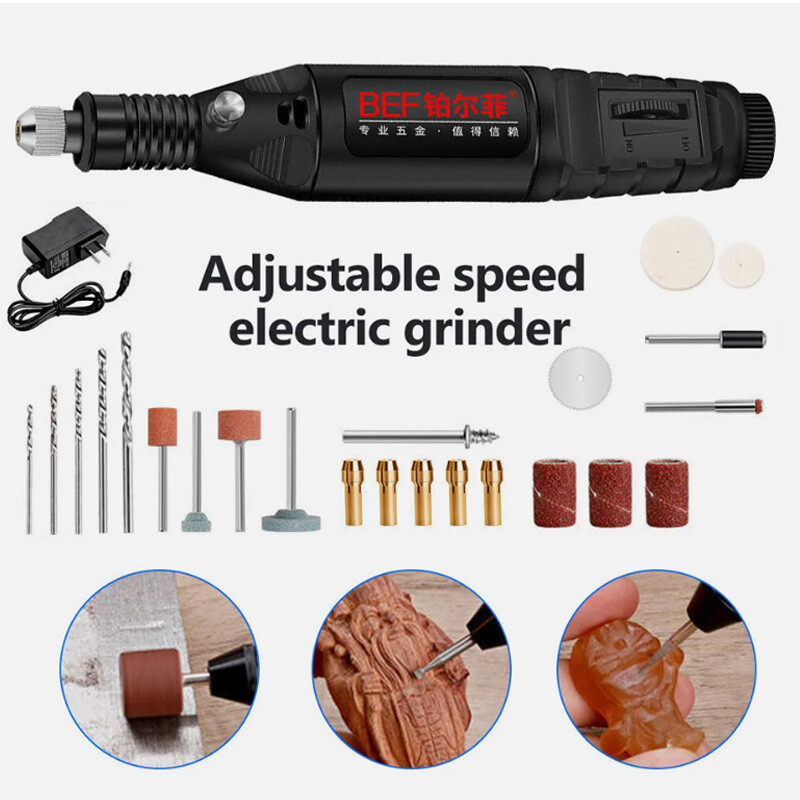 25pcs Variable Speed Rotary Tool Kit Accessories Grinding Sanding Polishing Set gallery