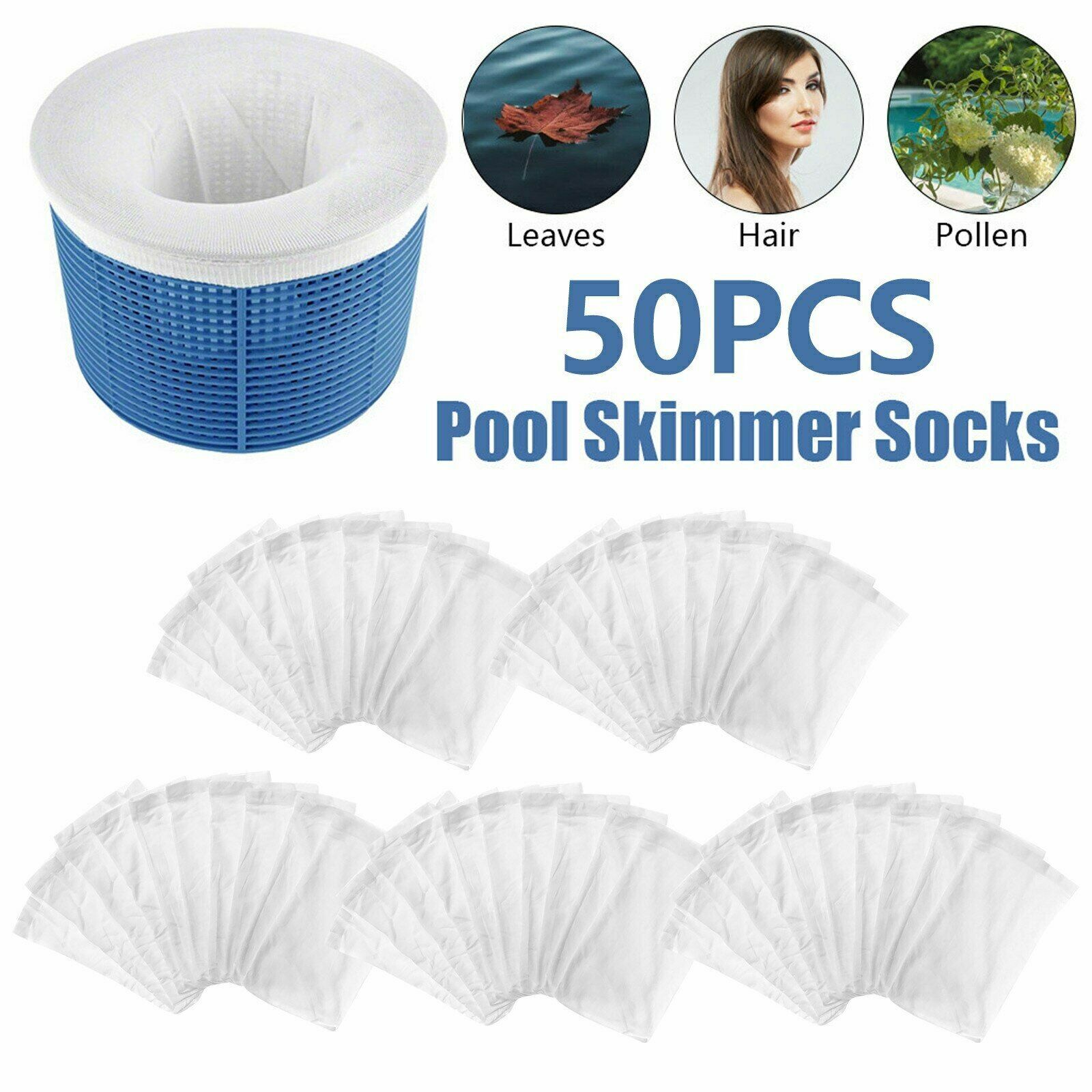 10-50Pcs Pool Skimmer Socks Excellent Savers for Pool Filters, Baskets, Skimmer gallery