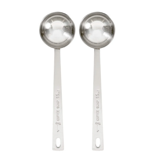 Tablecraft 401 Coffee Scoop Stainless Steel 1 Table Spoon 15Ml (2-pack) gallery