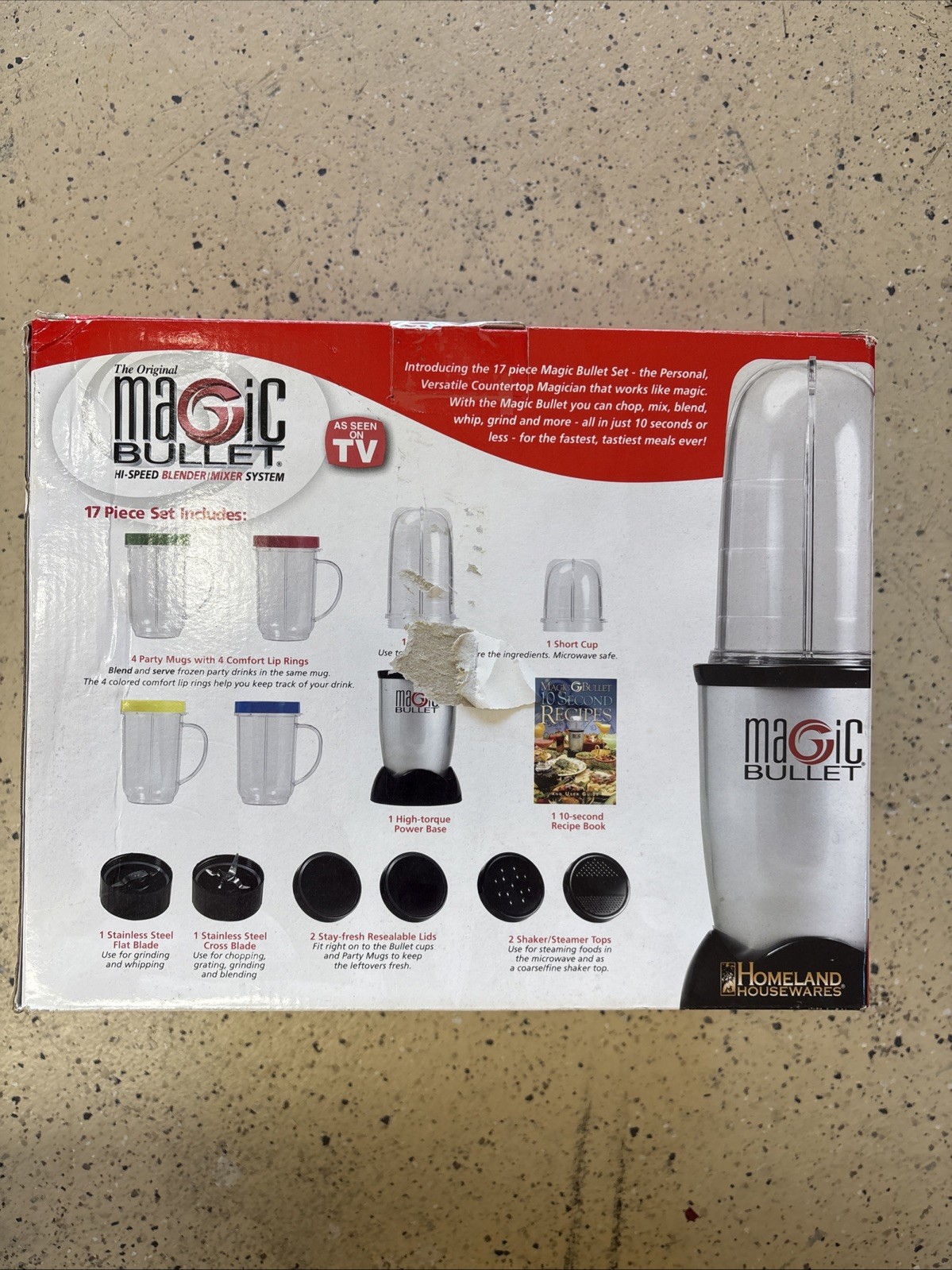 The Original Magic Bullet 17 Piece Hi-Speed Blender-Mixer System Complete Set gallery
