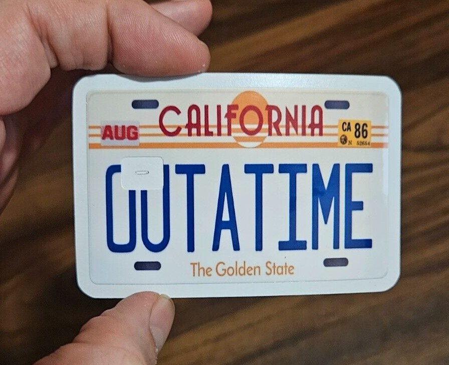 Back to the Future License Plates Credit Debit Card Skin Sticker ATM USA McFly gallery