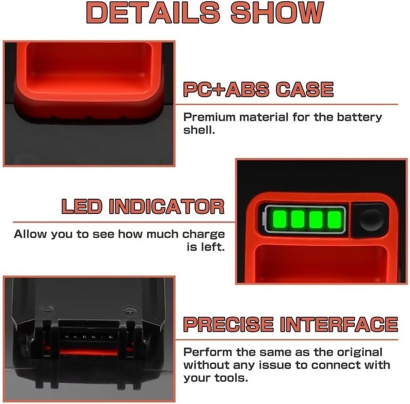 For Black Decker 40V 40Volt Lithium Charger / Battery LBX2040 LST136 LBX1540 gallery