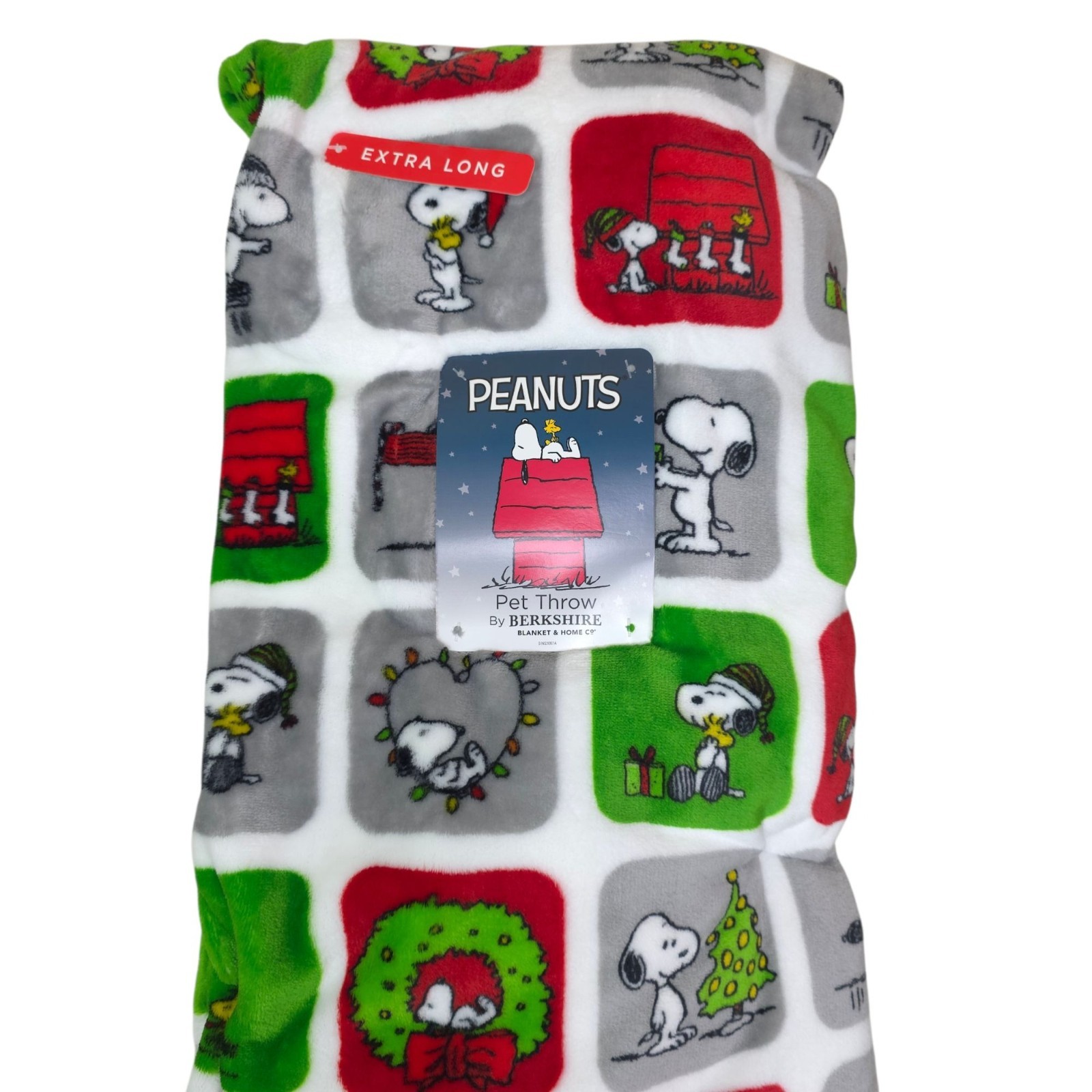 Peanuts Snoopy Cartoon Holiday Plush Throw Blanket 60" X 70" Christmas Berkshire gallery