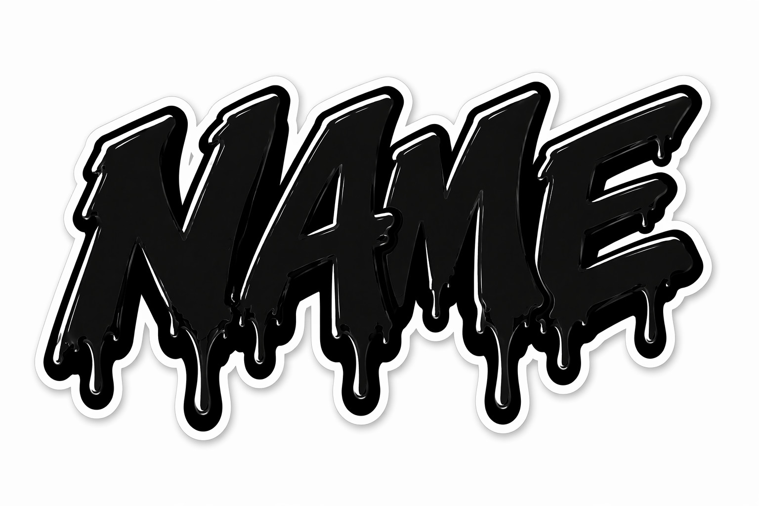 Custom Name Sticker Graffiti Personalized Decal Any Name Car Laptop gallery