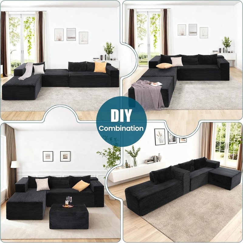 🎁Versatile Sleeper Sofa Bed Convertible Loveseat Sofa Couch Large Loveaseat 🎁 gallery