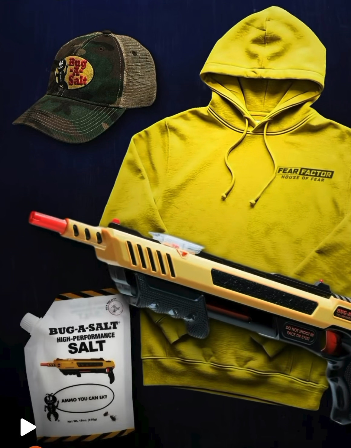 Fear Factor Hoodie + Bug-A-Salt 3.0 Fly Gun + Legacy Hat + High Performance Salt gallery