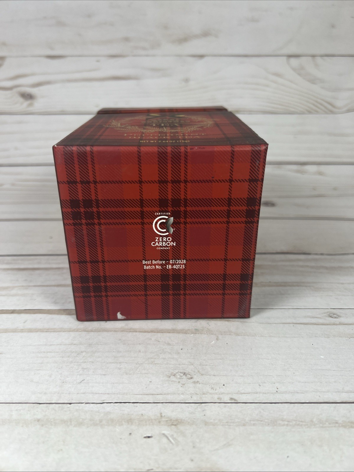 Williams & Spence Merry Christmas Peppermint Black Tea Plaid Box 50-Bags 7/28 gallery