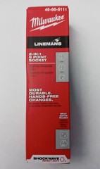 Milwaukee 49-66-5111 Shockwave Lineman’s 6PT 9/16″ x 3/4″ 2-in-1 Socket