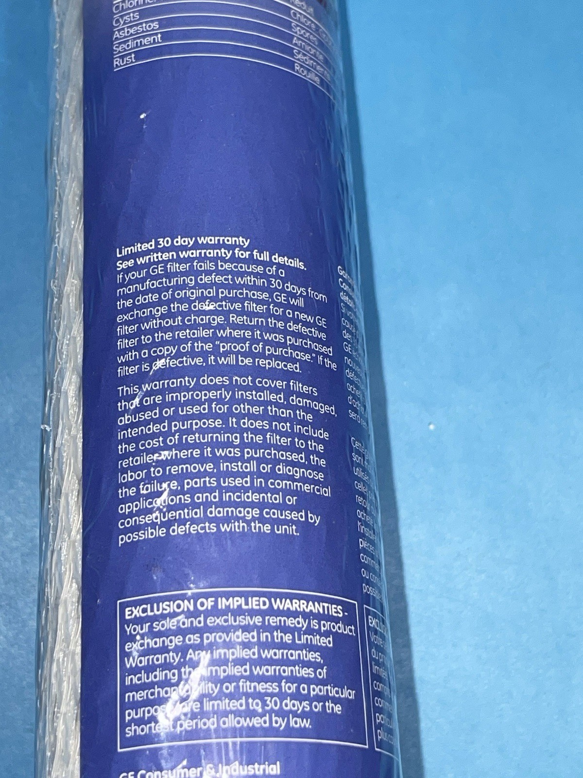 FXUTC Drinking Water Filter Cartridge Replacement Chlorine Taste Odor gallery