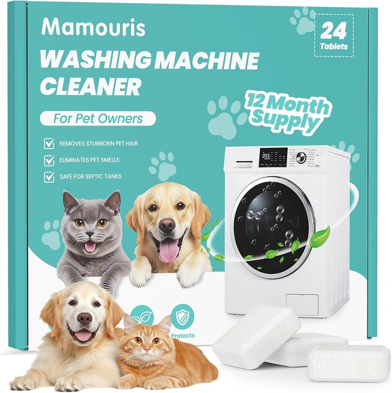 Mamouris Clean Washing Machine Cleaner Tablets - 24 Pack for a 12 Supply gallery