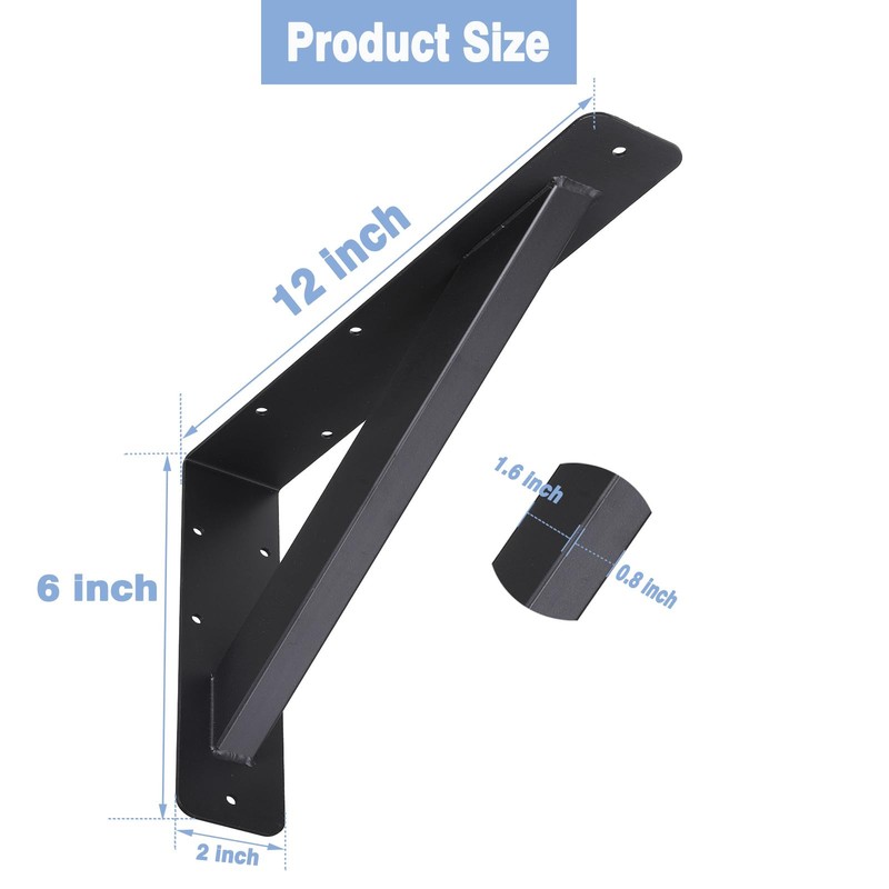 Heavy Duty Shelf Bracket ,Countertop Support Brackets,12 inch Shelf Support S... gallery