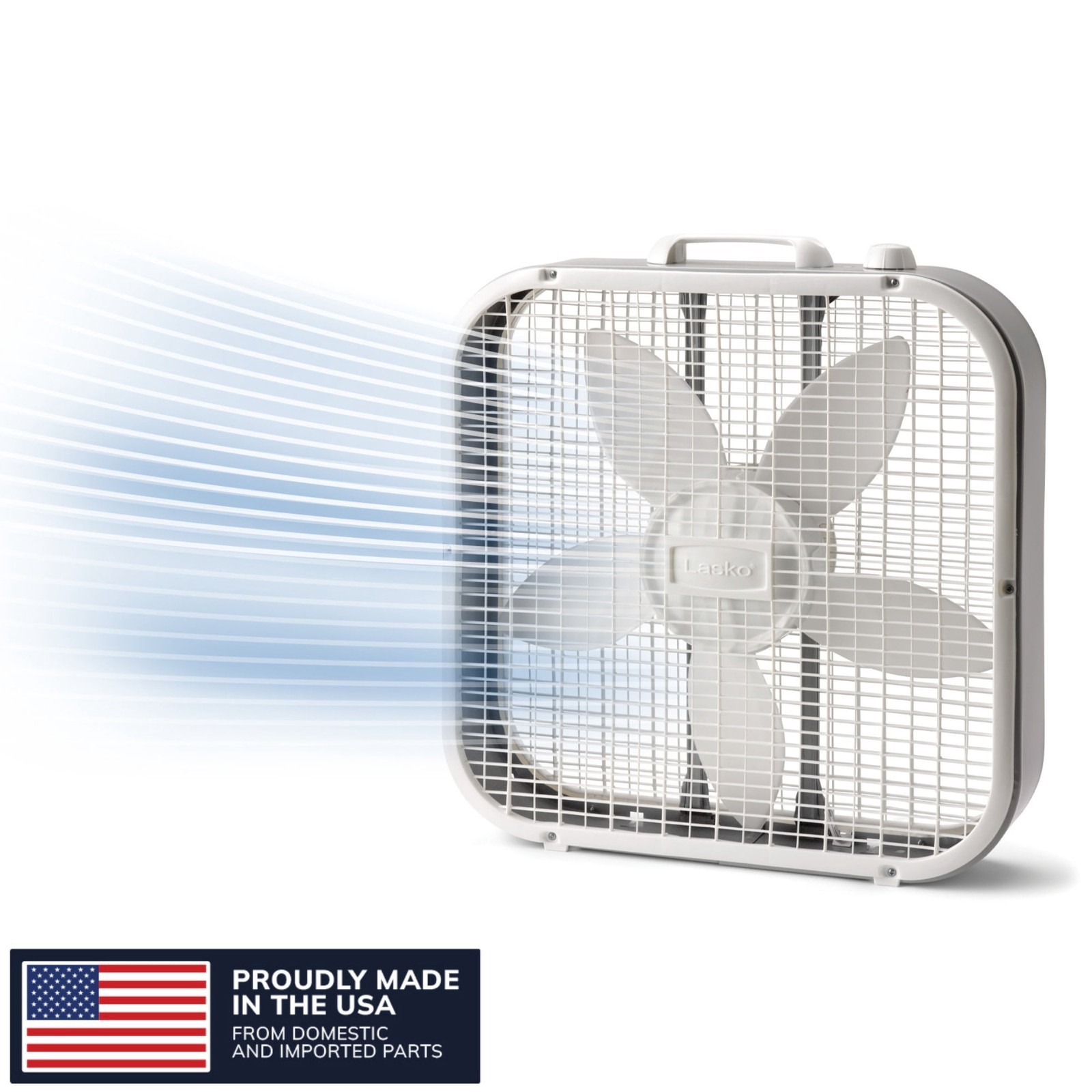 Lasko 20" White 3-Speed Classic Box Fan B20200 gallery