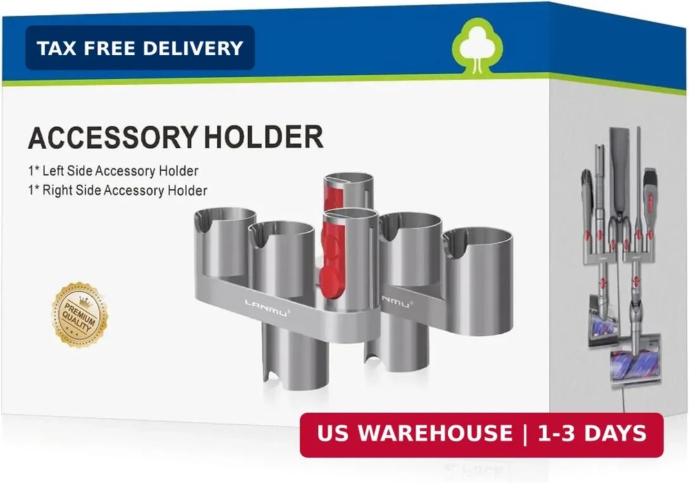 LANMU Accessory Holder Compatible with Dyson V15 V11 V10 V8 V7 Outsize Gen5 Cord