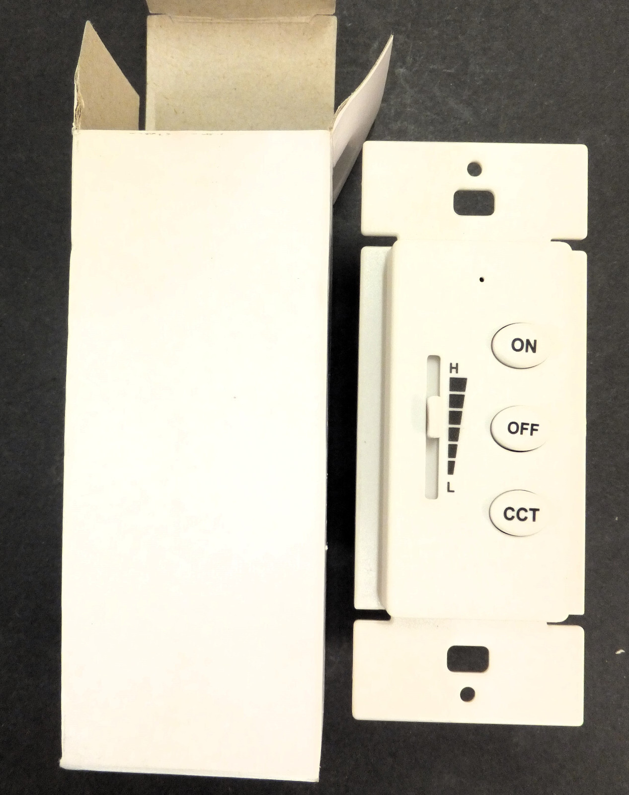 GENERIC BRAND ON-OFF-CCT WALL SWITCH WITH SLIDE ADJUSTMENT, WHITE (1 LOT OF 10) gallery