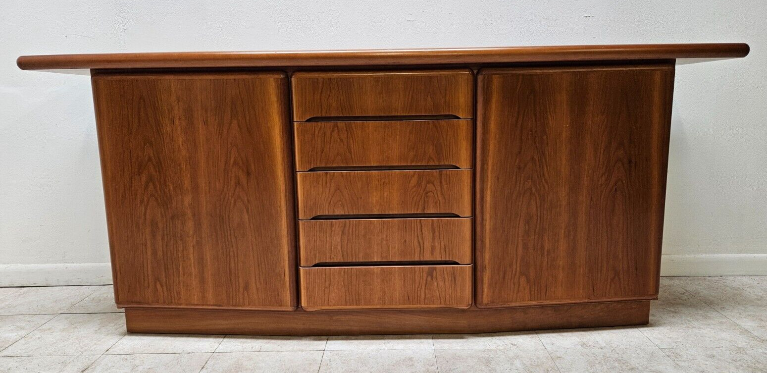 Danish modern Skovby Teak Sideboard Console Buffet Server Denmark Floating Top gallery