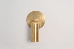 Brass Cylinder Wall Sconce | Modern Minimalist Wall Light for Bedroom Hallway