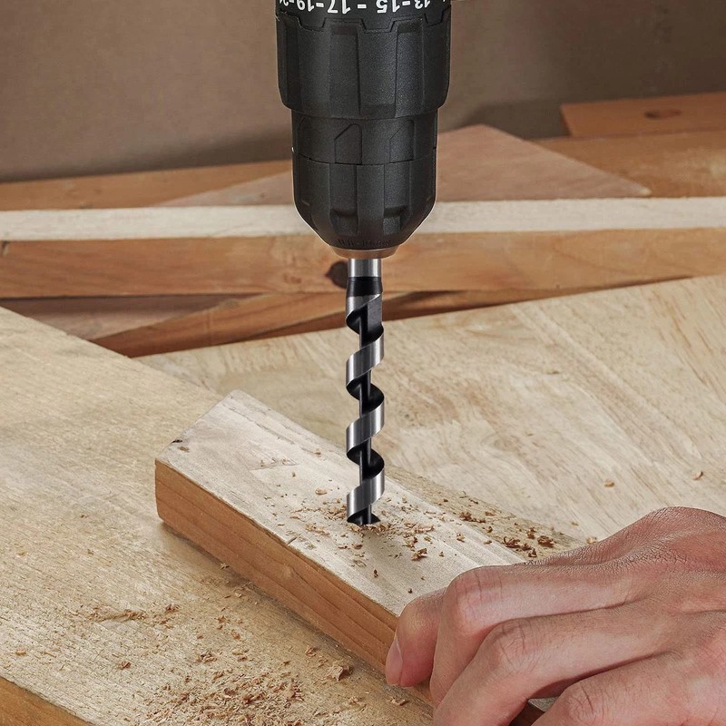 5/8 x 11.8 Inch Auger Drill Bit with Robust Center Tip 1/2 Hex Drive 30cm Long gallery
