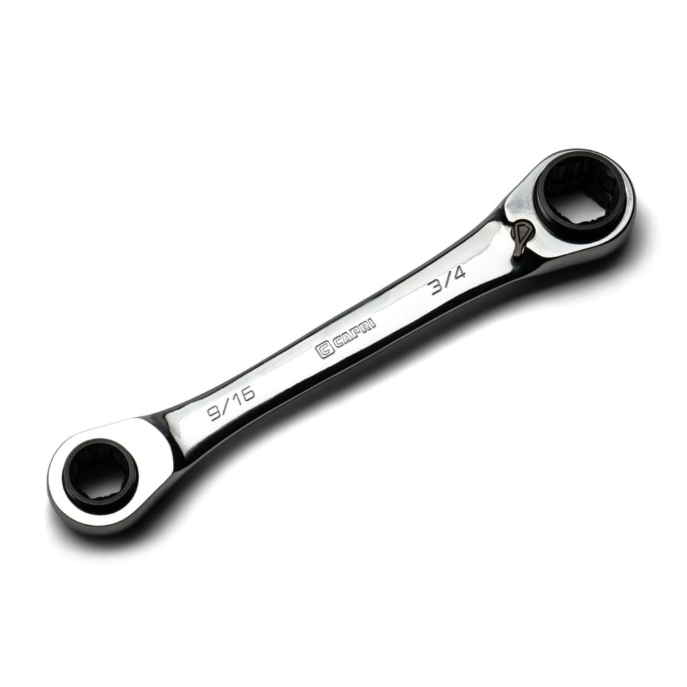 4in1 120tooth Box End Reversible Ratcheting Wrench 9/16 5/8 11/16 3/4 In. Sae