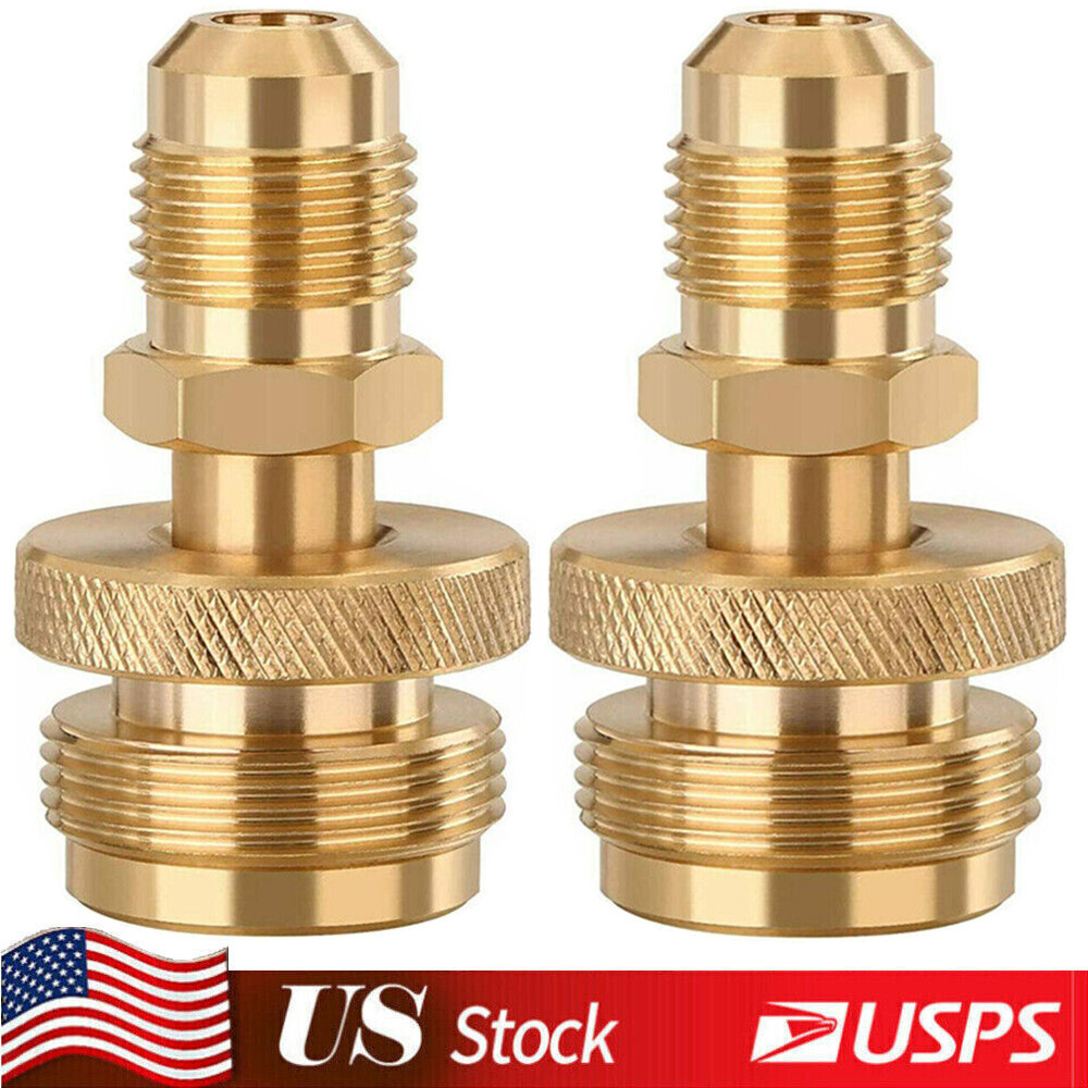 1LB Propane Tank Cansiter Regulator Adapter Connect to 3/8"Male Flare 5/8"-18UNF gallery