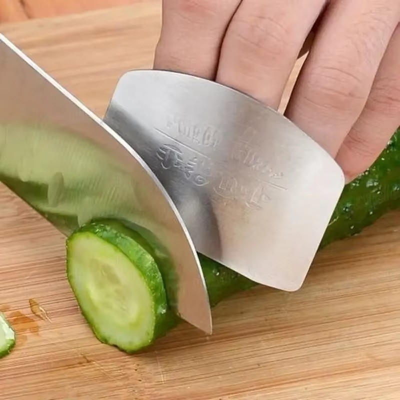 Stainless Steel Finger Protector Vegetable Cutting Finger Guards and Hand Guards gallery