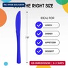 Party Solids Dark Blue Plastic Knives 200 Pcs Dark Blue Knives Disposable Utensi gallery