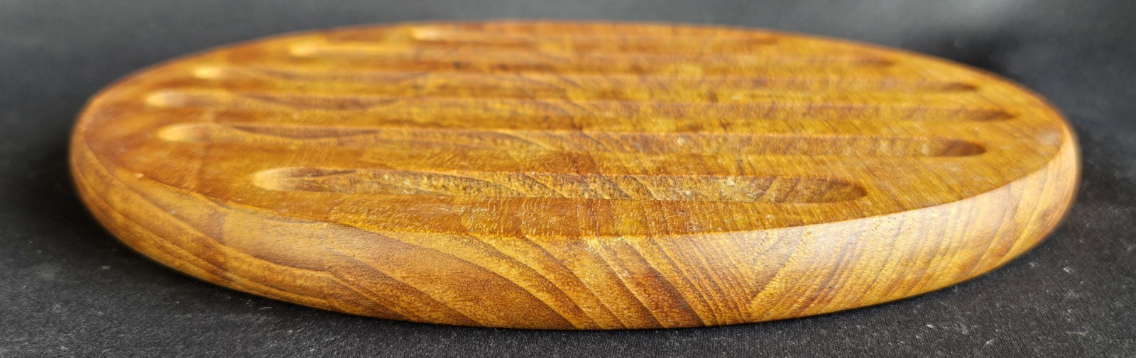 Wood Teak Kitchen Trivet Mid Century Modern Style 7-1/2" wide gallery