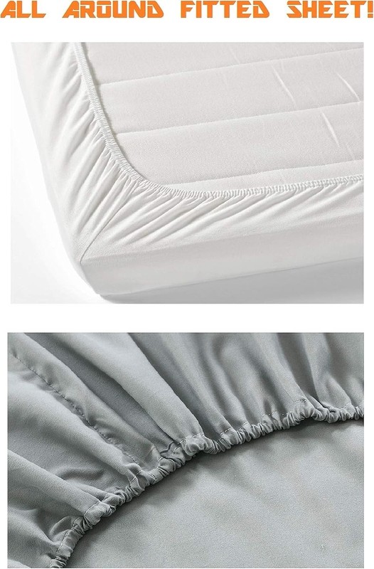 Luxury 1500 Hotel Quality Microfiber 4-Piece Sheet Set - Wrinkle Resistant, ... gallery
