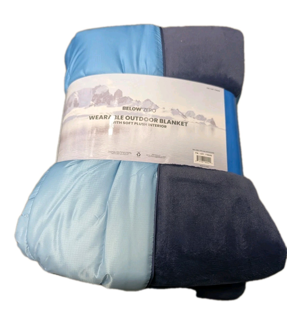Below Zero Wearable Outdoor Blanket With Soft Plush Interior 72" X 54" gallery
