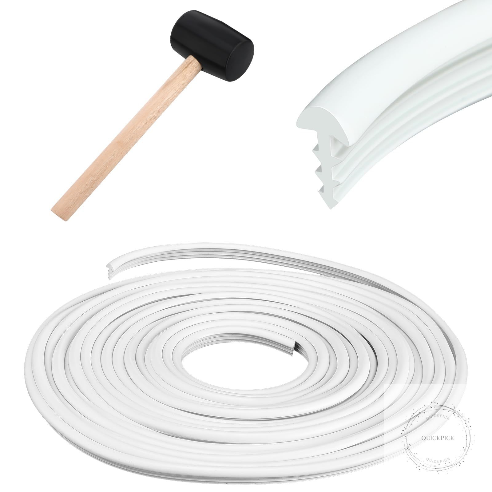 60 ft Swimming Pool Liner Lock Roll Pool Bead Lock White Pool Liner Bead Wedge gallery