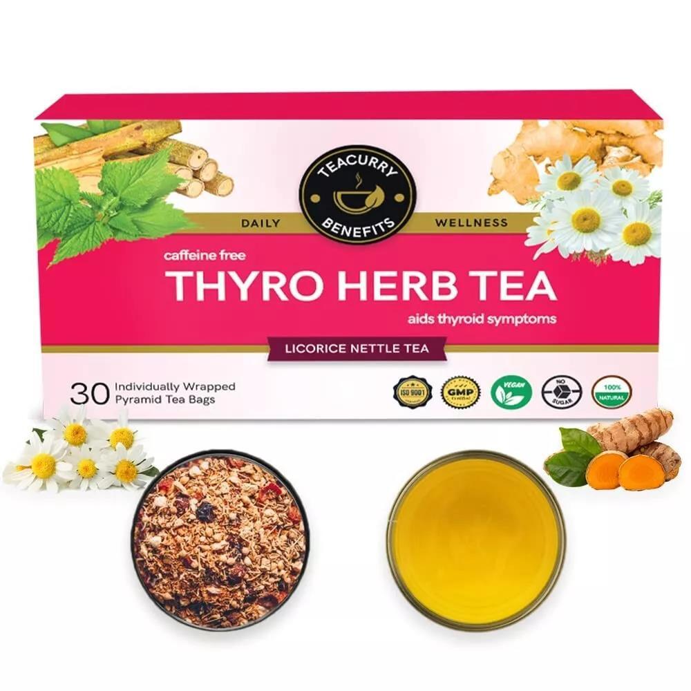 TEACURRY Thyro Herb Tea (30 Tea Bags) Helps With Thyroid Support