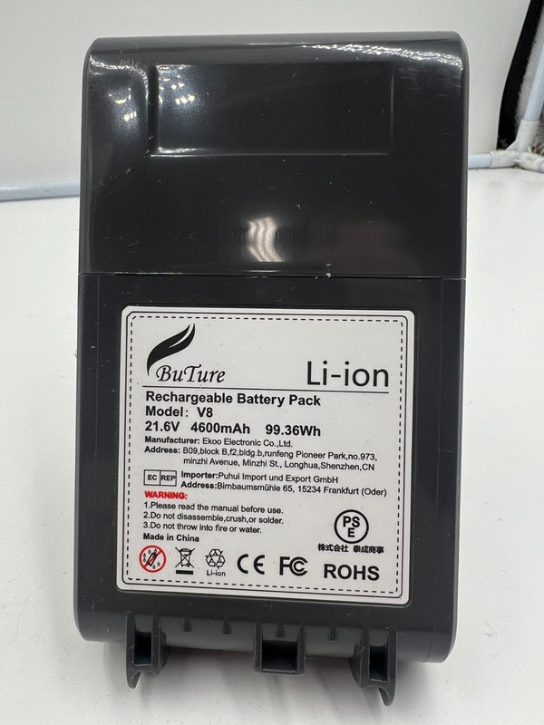 Buture Battery Replacement Pack 21.6V 4600mAh 99.36Wh CET220 for V8 gallery