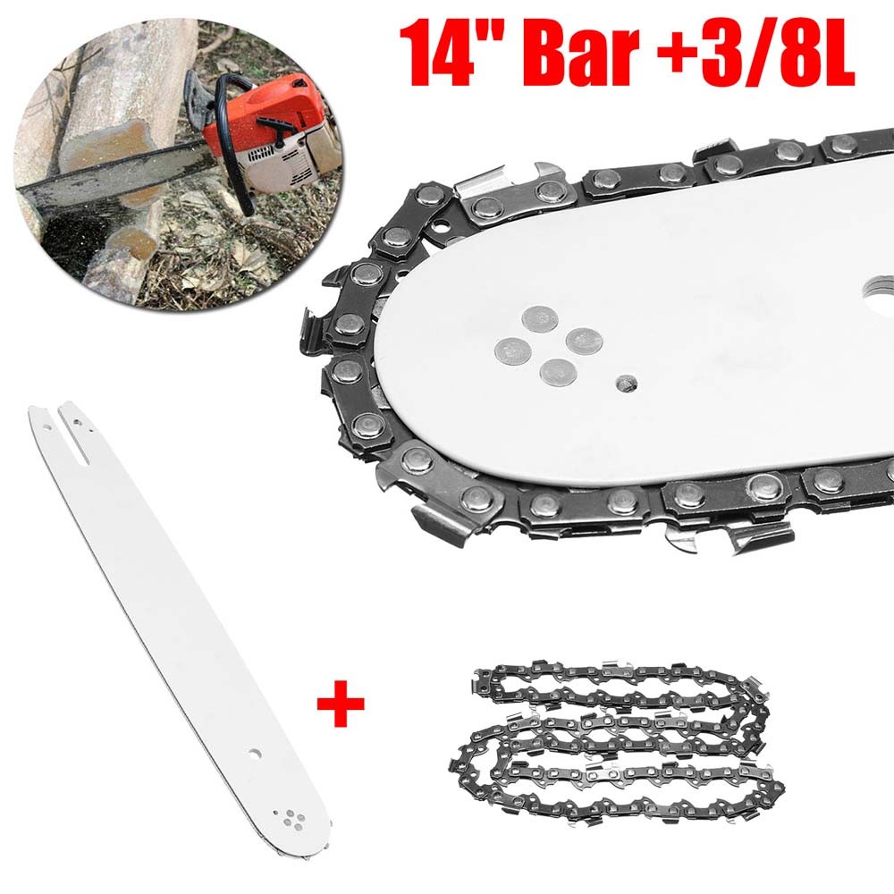 14 Inch Chainsaw Guide Bar & Chainsaw Chain Blade Set 3/8" 50 DL Drive Links gallery