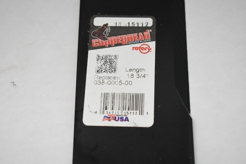 Copperhead 15-15112 18-3/4" Replacement Lawn Mower Blades 038-0005-00 gallery