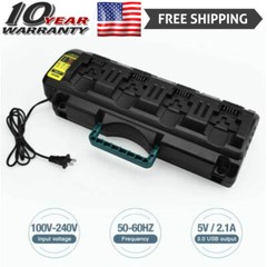for DeWALT DCB104 12V 20V MAX Simultaneous 4-Port Fast Battery Charger 4 in one