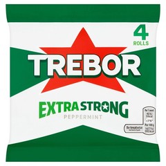 Trebor Extra Strong Roll 4 Count (Pack of 1)