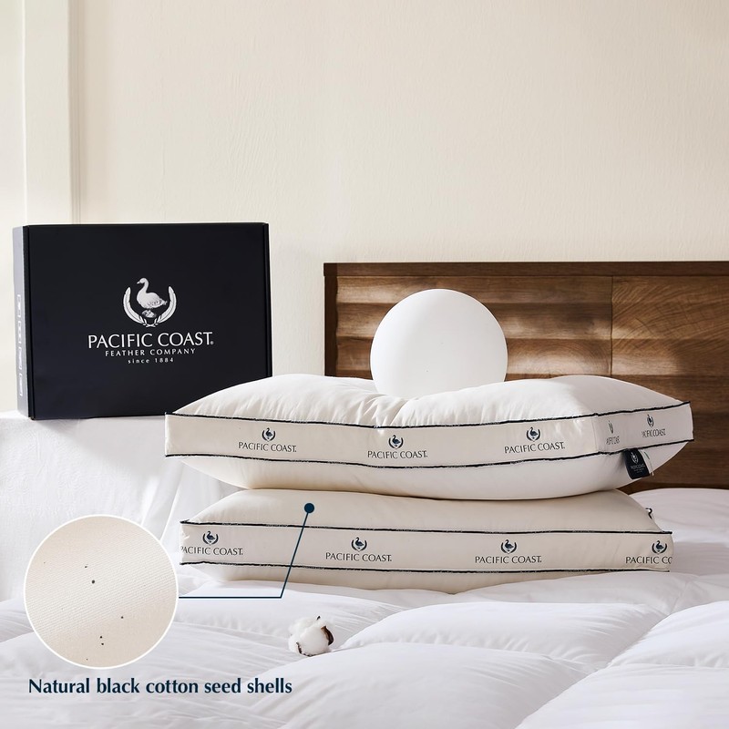 Pacific Coast Goose Feather And Down Bed Pillows For Side And Back Sleepers gallery