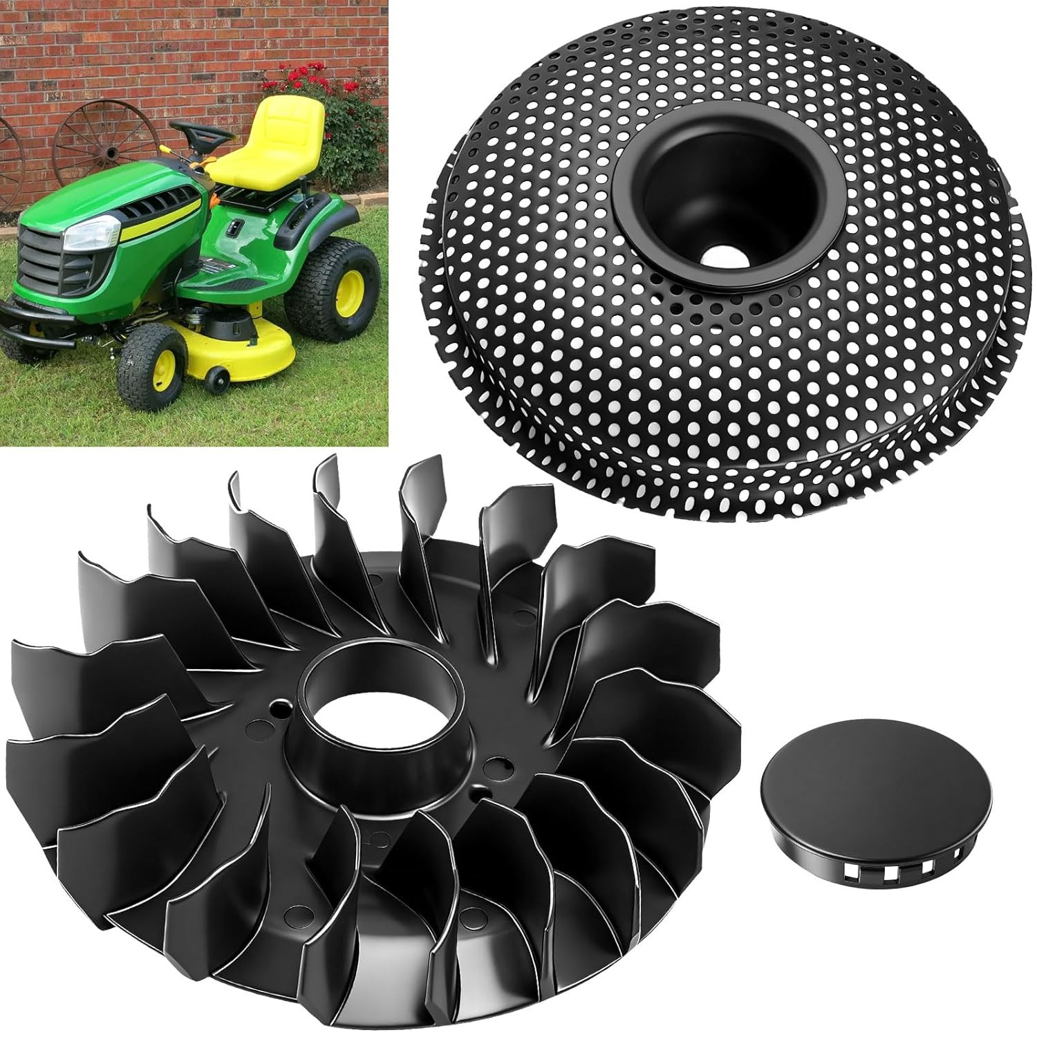 796201 Flywheel Fan Compatible with BS Most 319000, 31A000 Model Engines, 2” Law gallery