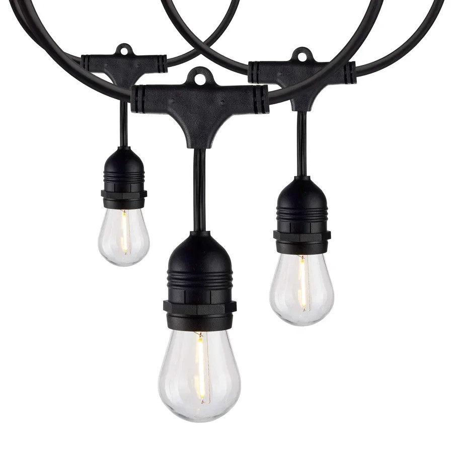 24Ft - LED String Light - Includes 12-S14 bulbs - 2200K - 120Vs - 2 Pack gallery
