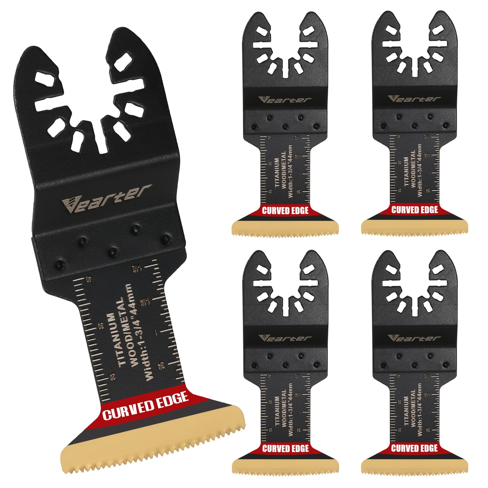 Vearter 44mm 5PCS Bi-Metal Oscillating Saw Blade Multitool Cutting Tool gallery
