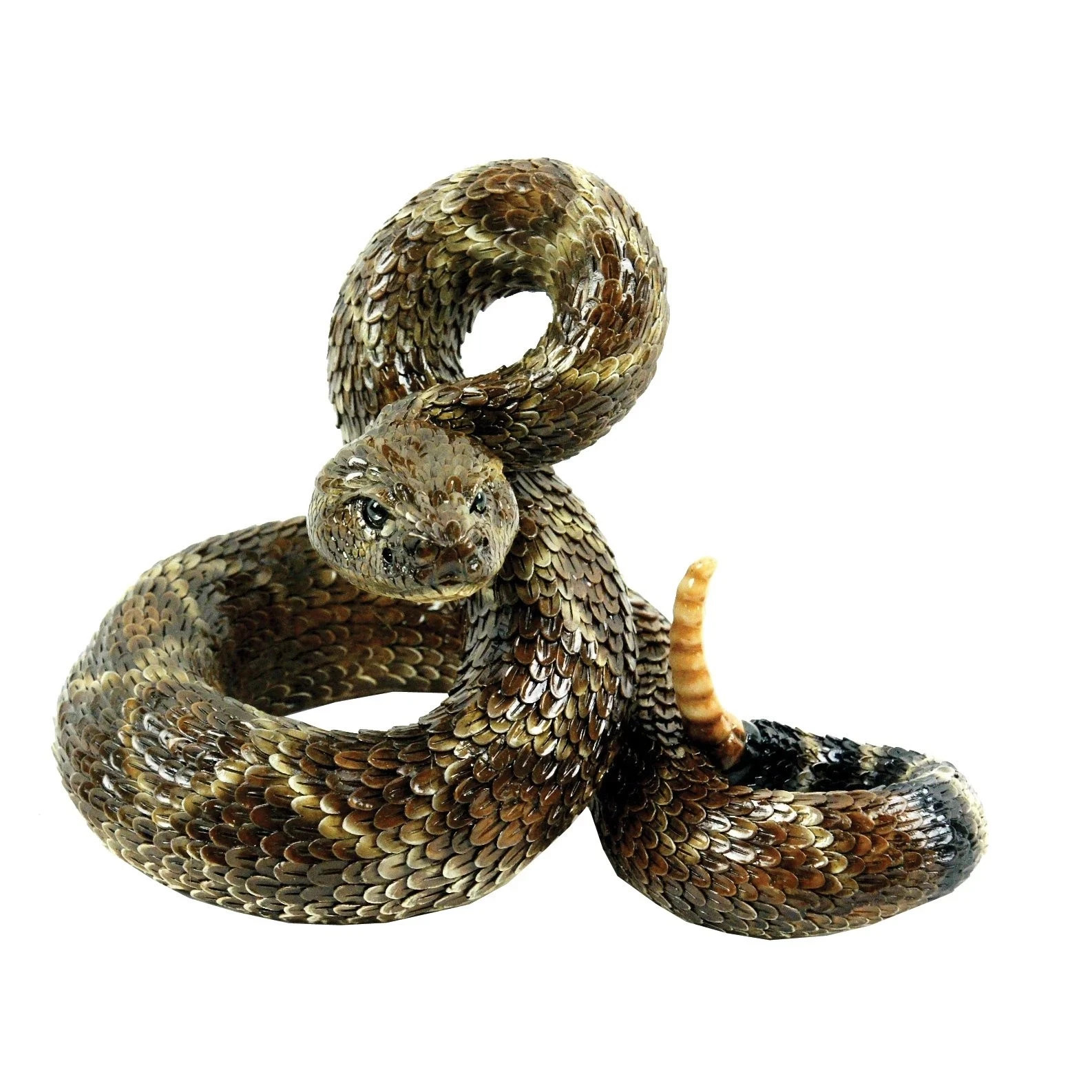 Western Diamondback Rattlesnake Outdoor Figurine for Gardens and Patios gallery