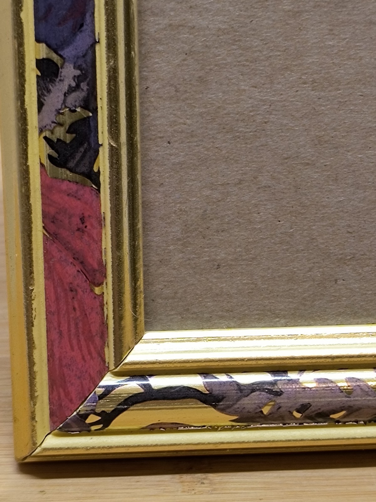 Colored Leaf Picture Frame (National) For 6" x 4" Pictures 7.5"x5.5" Frame VTG gallery
