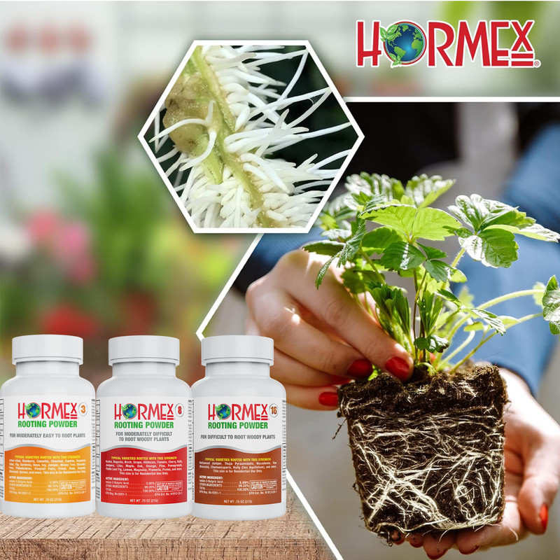 Hormex Rooting Powder #3, 8, 16 Pack - Easy to Difficult to Root Woody Plants gallery
