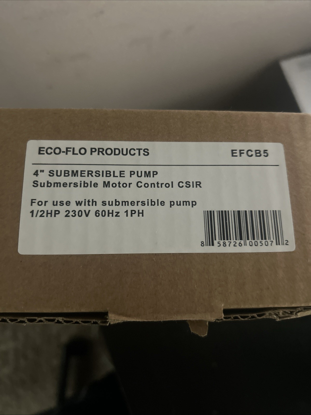 Eco-Flo 1/2 HP Control Box for 4 in. Well Pump EFCB5 gallery
